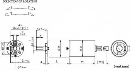 DCブラシレスギアモーター - DC12V、DC24VDCブラシレスギアモーター
